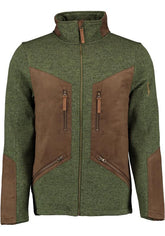 Orbis hanorac tricotat verde melanj