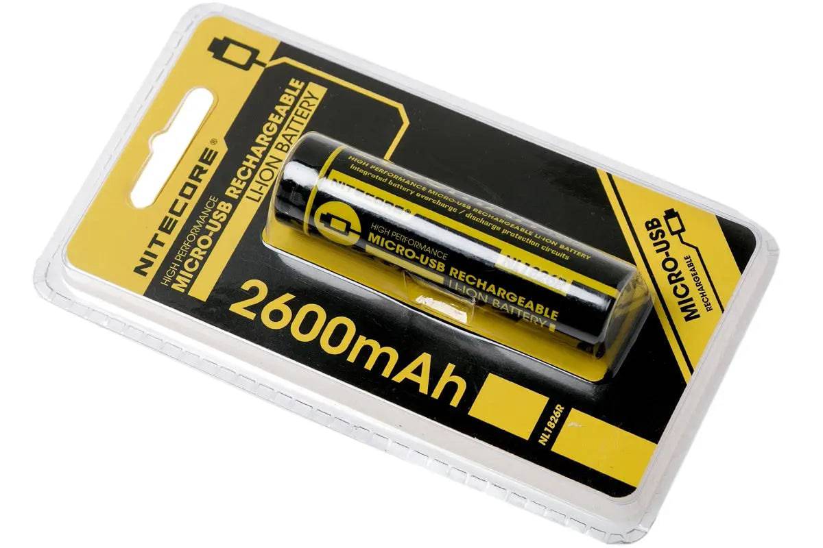 Acumulator Nitecore 2600mAh USB - Articole de Vanatoare