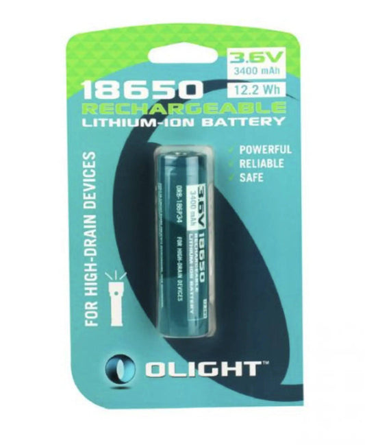 Acumulator Olight 18650 li-ion 3400mAh - Articole de Vanatoare