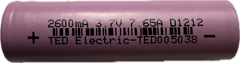 Acumulator Li-Ion 18650 ISR 6v 2600mAh descarcare maxima - Articole de Vanatoare