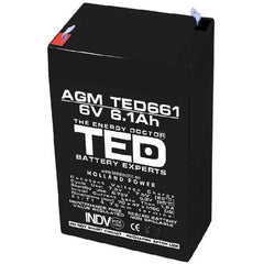 Acumulator VRLA 6V 1A TED Electric - Articole de Vanatoare