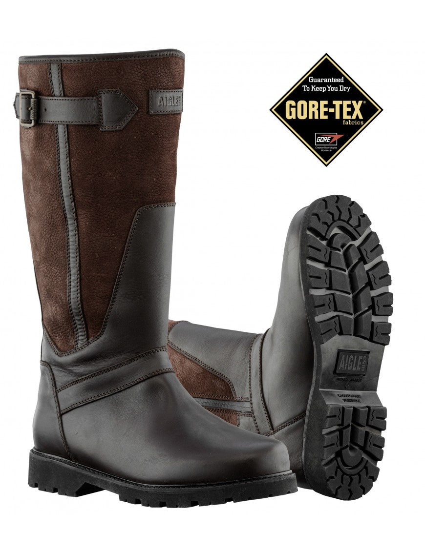 AIGLE CIZMA PIELE INVERSS GTX DARK BROWN - Articole de Vanatoare