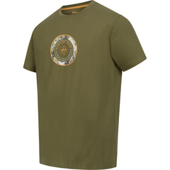 Tricou Blaser Argali Ring T26 Dark Olive din bumbac si poliester articolevanatoare cu logo circular vanatoare