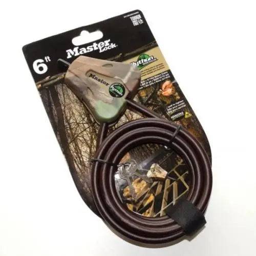 Cablu Securitate camere Master Lock Python 8mm - Articole de Vanatoare