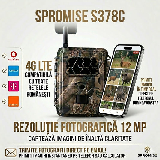 Camera 4G senzor miscare Spromise S378C - articolevanatoare