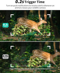 Cameră De Vânătoare 4G Cu Panou Solar Senzor De Mișcare Cameră Unghi 170° 2k Vedere Pe Timp De Noapte 2.7k Streaming Live