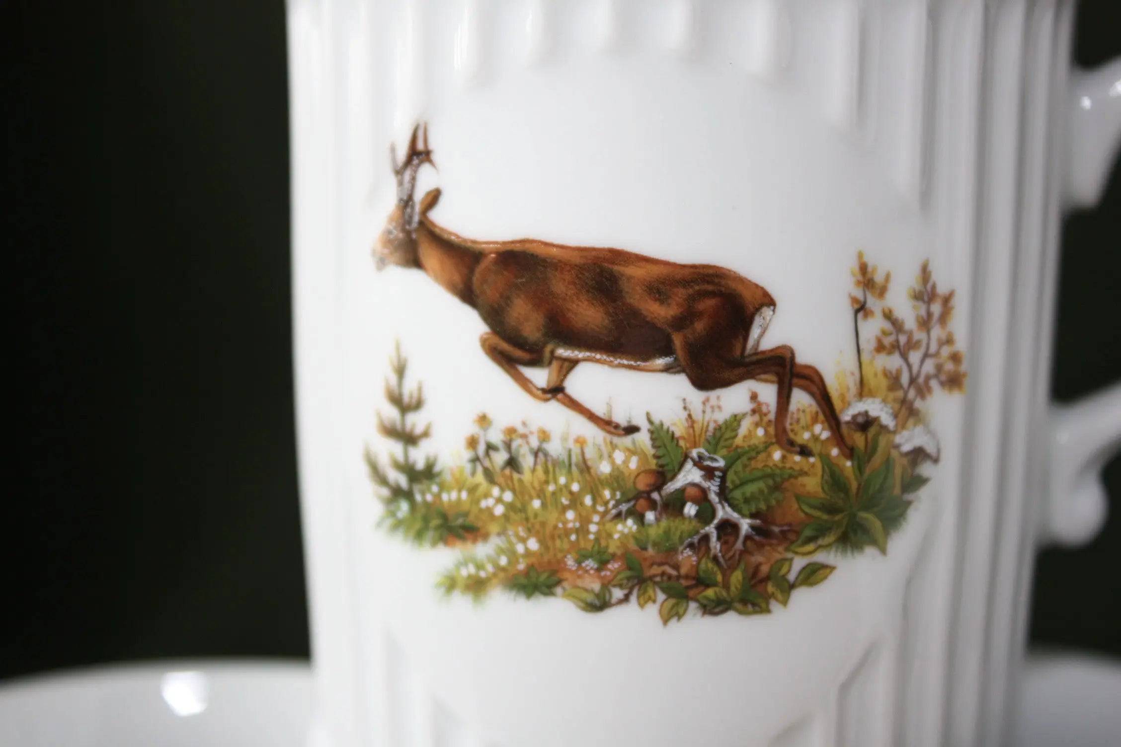 Cana ceramica ceai motiv vanatoare - Articole de Vanatoare