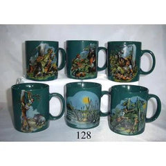 Cana ceramica ceai motiv vanatoare - Articole de Vanatoare