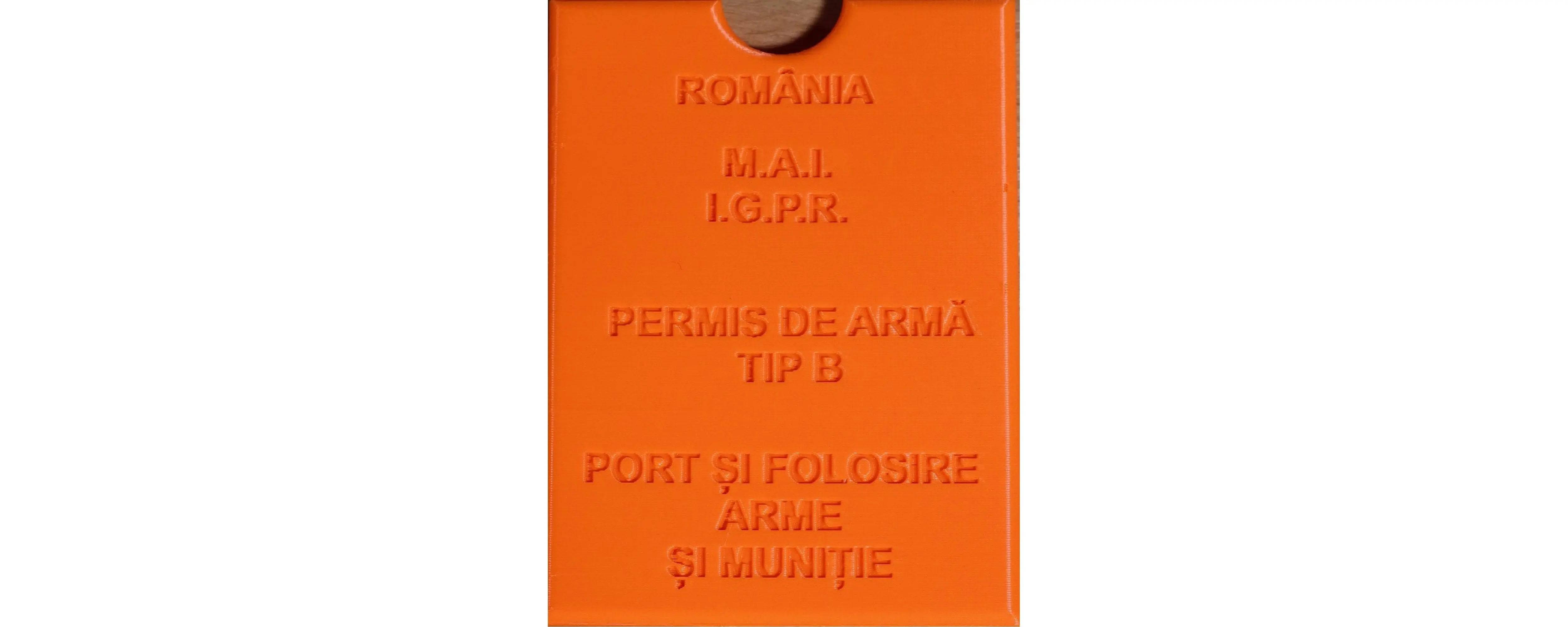 Husa Protectie Permis Port Arma - Articole de Vanatoare
