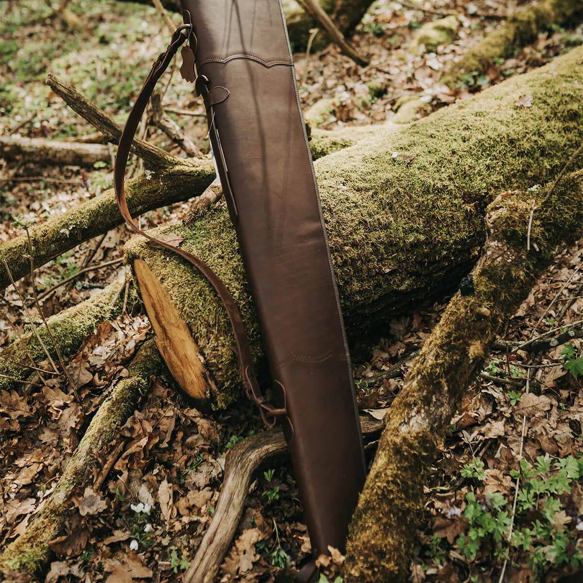 Husa arma semiautomata piele - Articole de Vanatoare