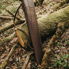 Husa arma semiautomata piele - Articole de Vanatoare
