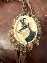 Cravata Vanatoreasca sculptata manual Capra Neagra