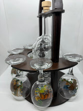 Set Sticla cu Suport Pentru 6 Pahare