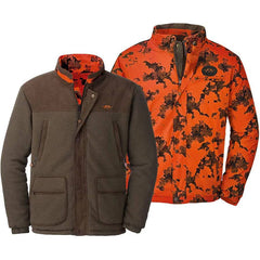 Jachetă Reversibilă Blaser Fleece Camo Bastian Mud - Articole de Vanatoare