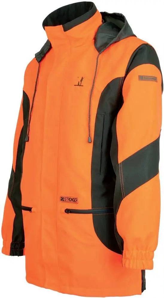 JACHETA STRONGER KAKI ORANGE IMPERM TREESCO - Articole de Vanatoare