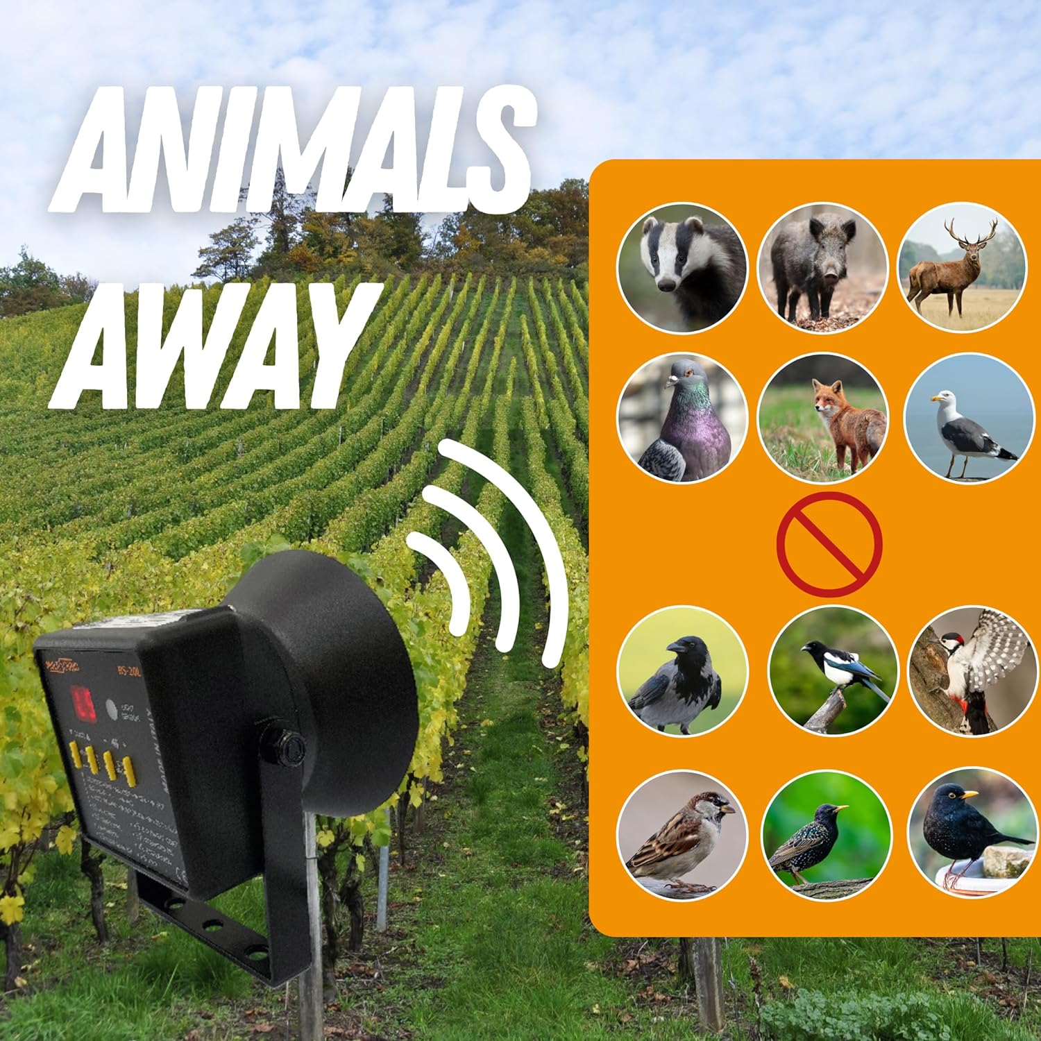 Multisound Dispozitiv acustic speriat pasari BirdStop BS-20L Agricol - Articole de Vanatoare