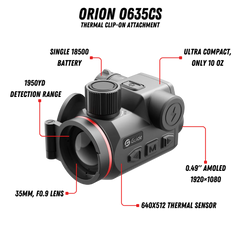 Guide Camera cu Termoviziune Clip-On Orion O635CS