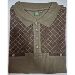 Orbis tricou kaki tip polo cu buzunare