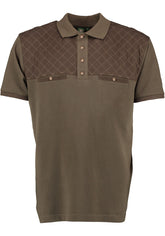 Orbis tricou kaki tip polo cu buzunare