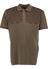 Orbis tricou kaki tip polo cu buzunare