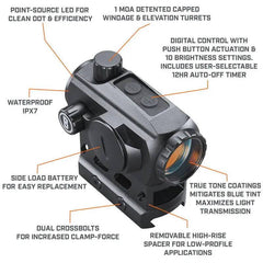 RED DOT SIGHT TRS 125 1X22 BLACK - Articole de Vanatoare