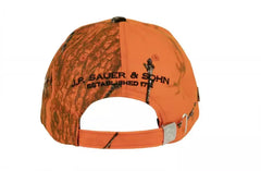 Sapca Sauer camuflaj portocaliu articolevanatoare vedere spate cu broderie