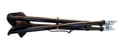 Scaun vanatoare pliabil piele varfuri metalice 75cm - Articole de Vanatoare