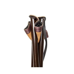 Scaun vanatoare pliabil piele varfuri metalice 75cm - Articole de Vanatoare