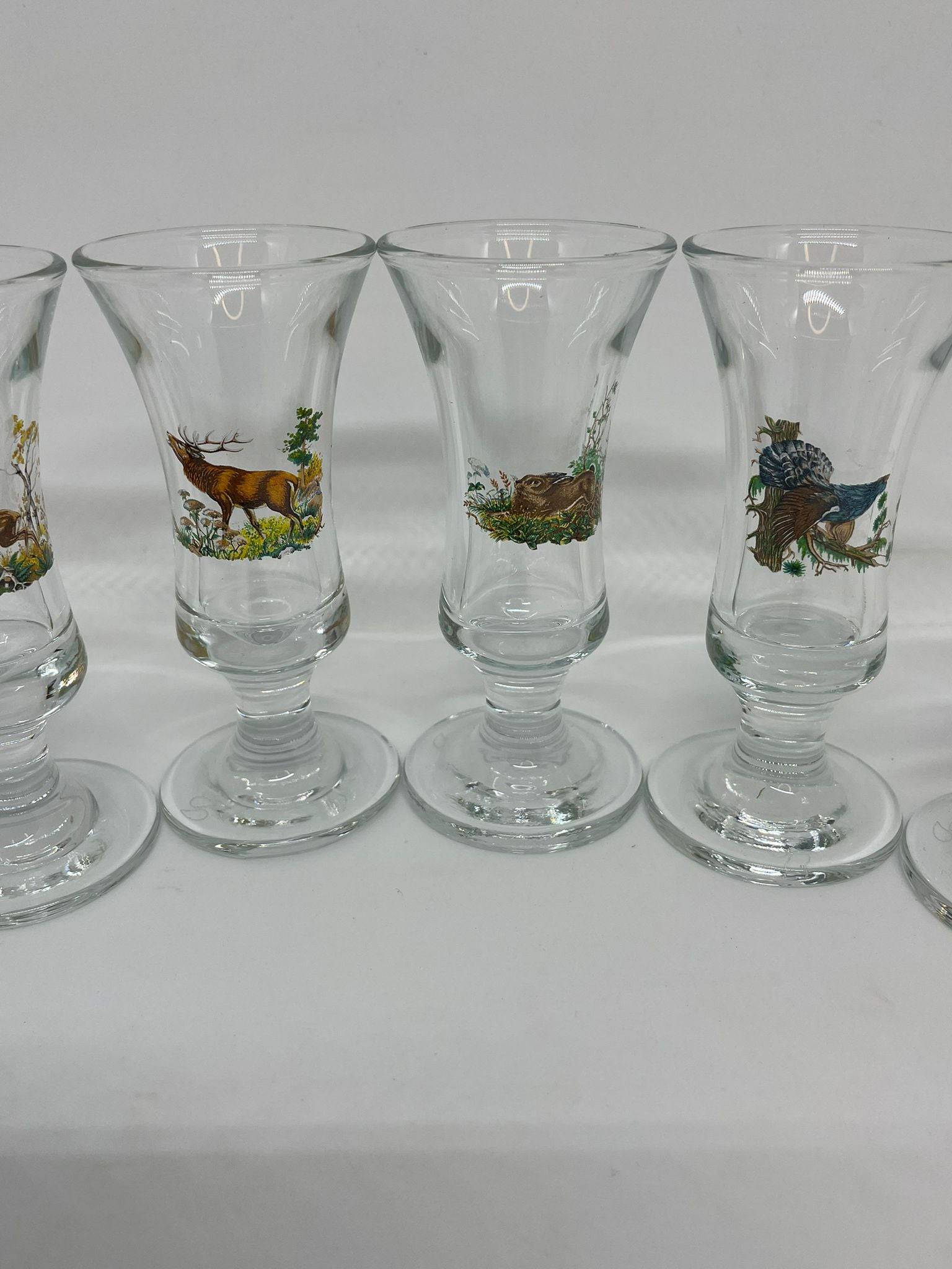Set pahare shot picior motiv vanatoare - Articole de Vanatoare