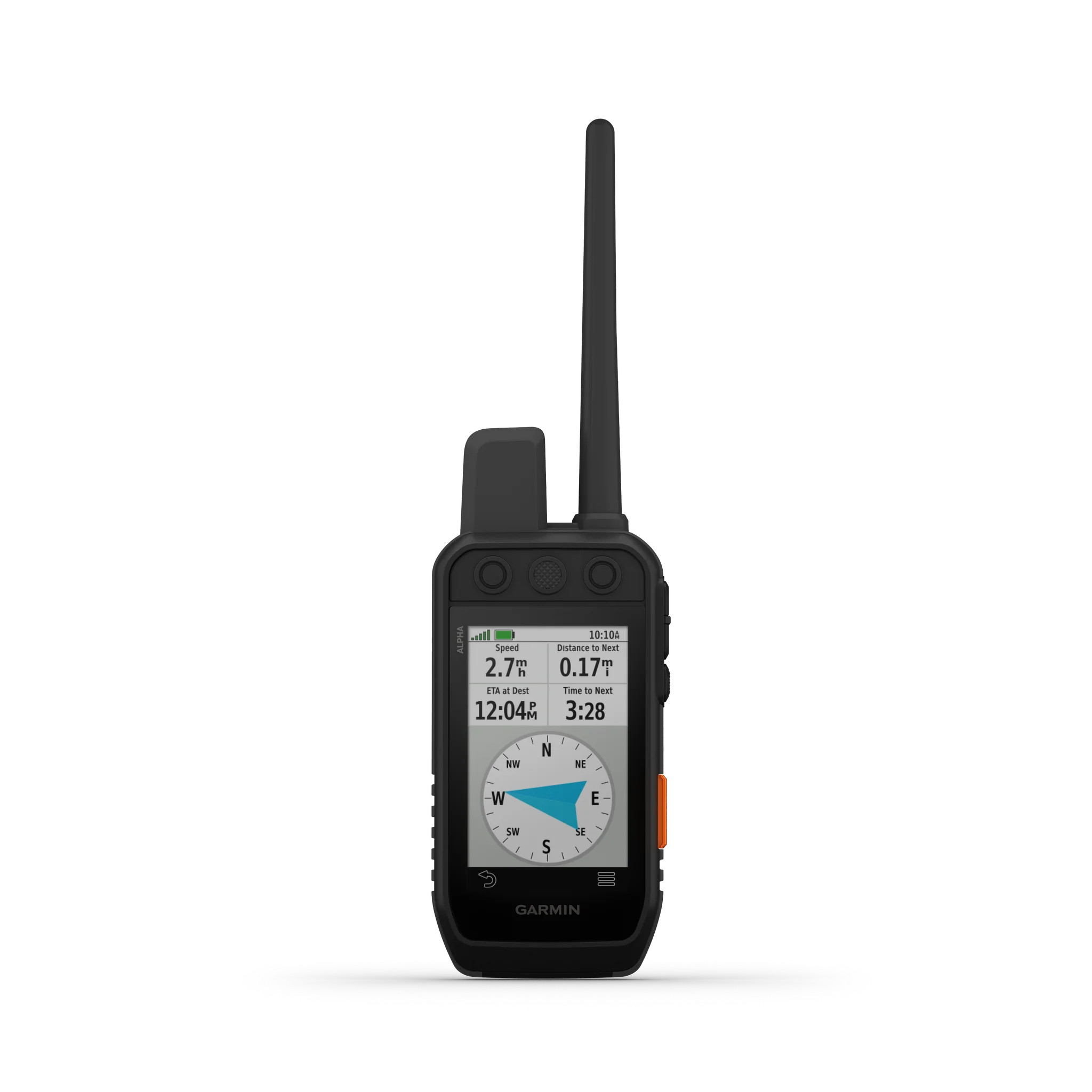 Dispozitiv GPS Garmin Alpha 300i negru cu ecran color și antenă, sistem monitorizare și dresaj câini de vânătoare articolevan