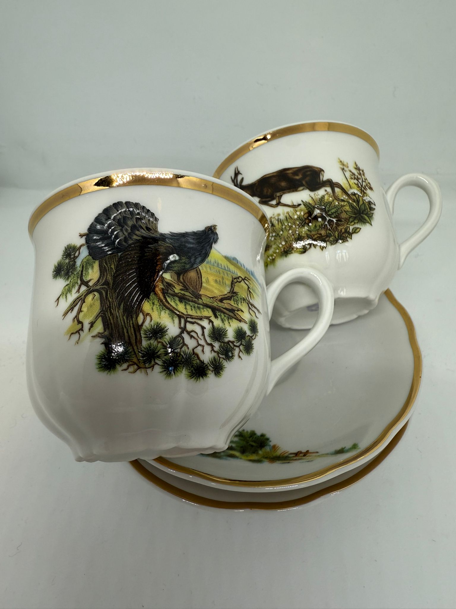 Set cesti cafea motiv vanatoare - Articole de Vanatoare