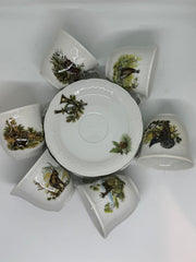 Set portelan 6 cesti cafea motiv vantoare