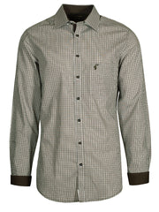 Camasa Orbis Trachten alb cu verde