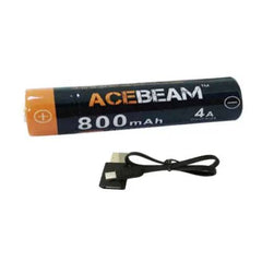 Acumulator 800mAh cu port Micro-USB Acebeam ARC14500N-800 - Articole Vanatoare