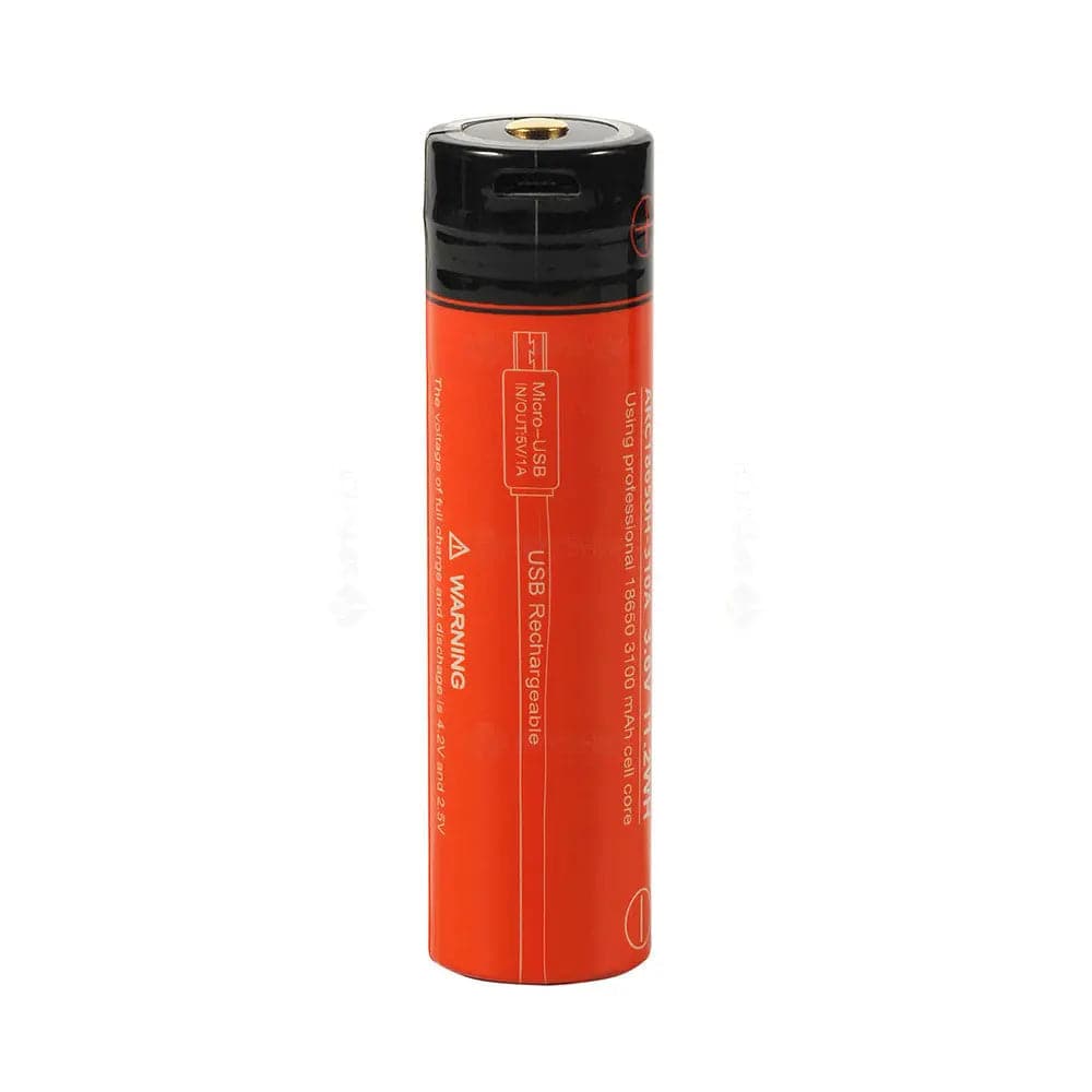 Acumulator 18650 port Micro-USB Acebeam ARC18650H-USB 3100mAh 6V - Articole de Vanatoare