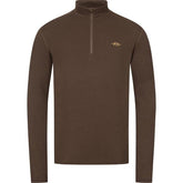 BLASER BLUZA BASE LAYER JONAR MERINO DARKBROWN