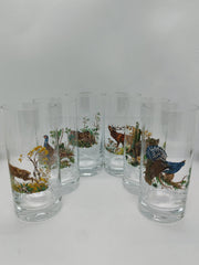 Set 6 pahare mari motiv vanatoare