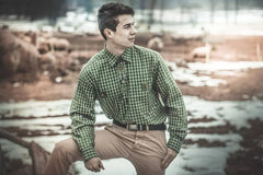 Camasa bumbac cu motive vanatoresti