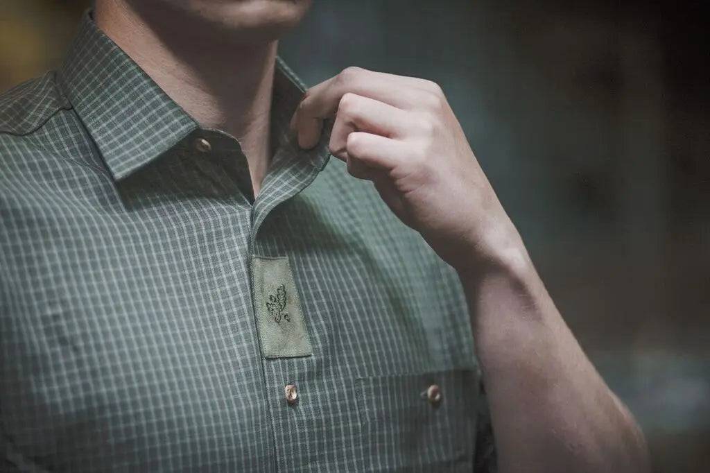 Camasa verde in carouri