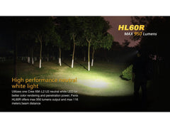 Lanterna frontala Fenix HL60R - reincarcabila