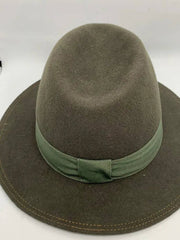 Palarie vanator cu broderie si boruri mari