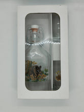 Set sticla cu 2 pahare tarie motiv vanatoare