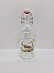 Sticla cu maner si motiv vanatoare