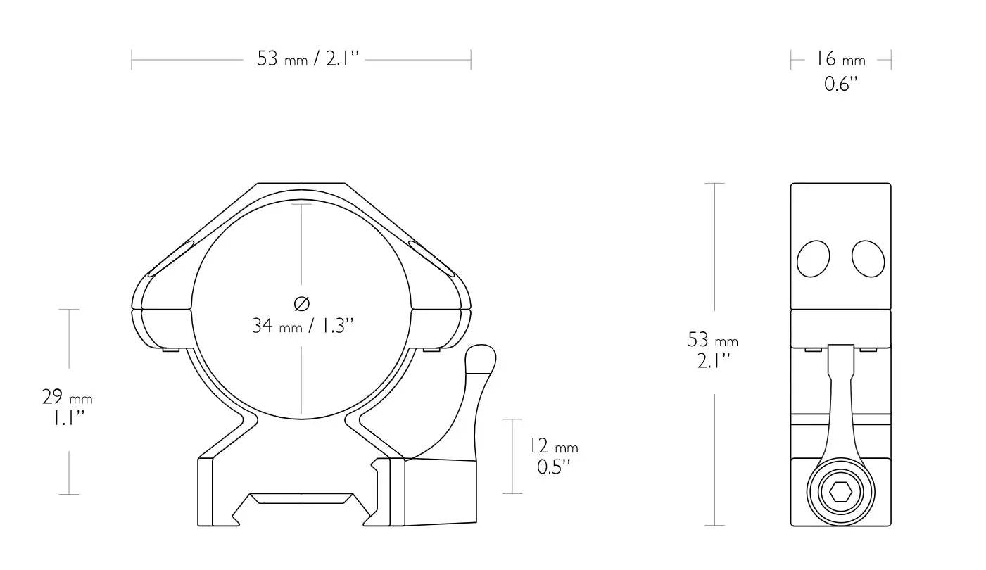 SET INELE QUICK LOW 34MM PT SINA WEAVER - Articole de Vanatoare