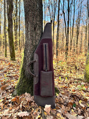 Husa din piele pentru carabina cu luneta 105 cm