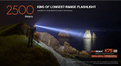 Lanterna profesionala Acebeam K75 2.0, 6300 lumeni, 2500 m