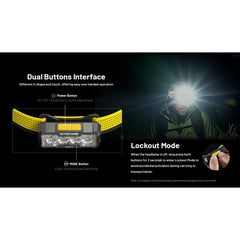 Nitecore NU27 Lanterna Frontală Reîncărcabilă USB-C 600 Lumeni - Articole de Vanatoare