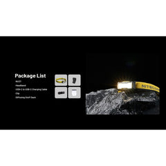 Nitecore NU27 Lanterna Frontală Reîncărcabilă USB-C 600 Lumeni - Articole de Vanatoare