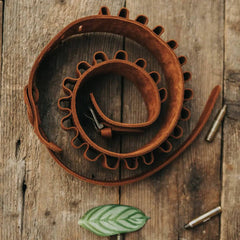 Cartusiera reglaj PADRE, cartus deschis, piele