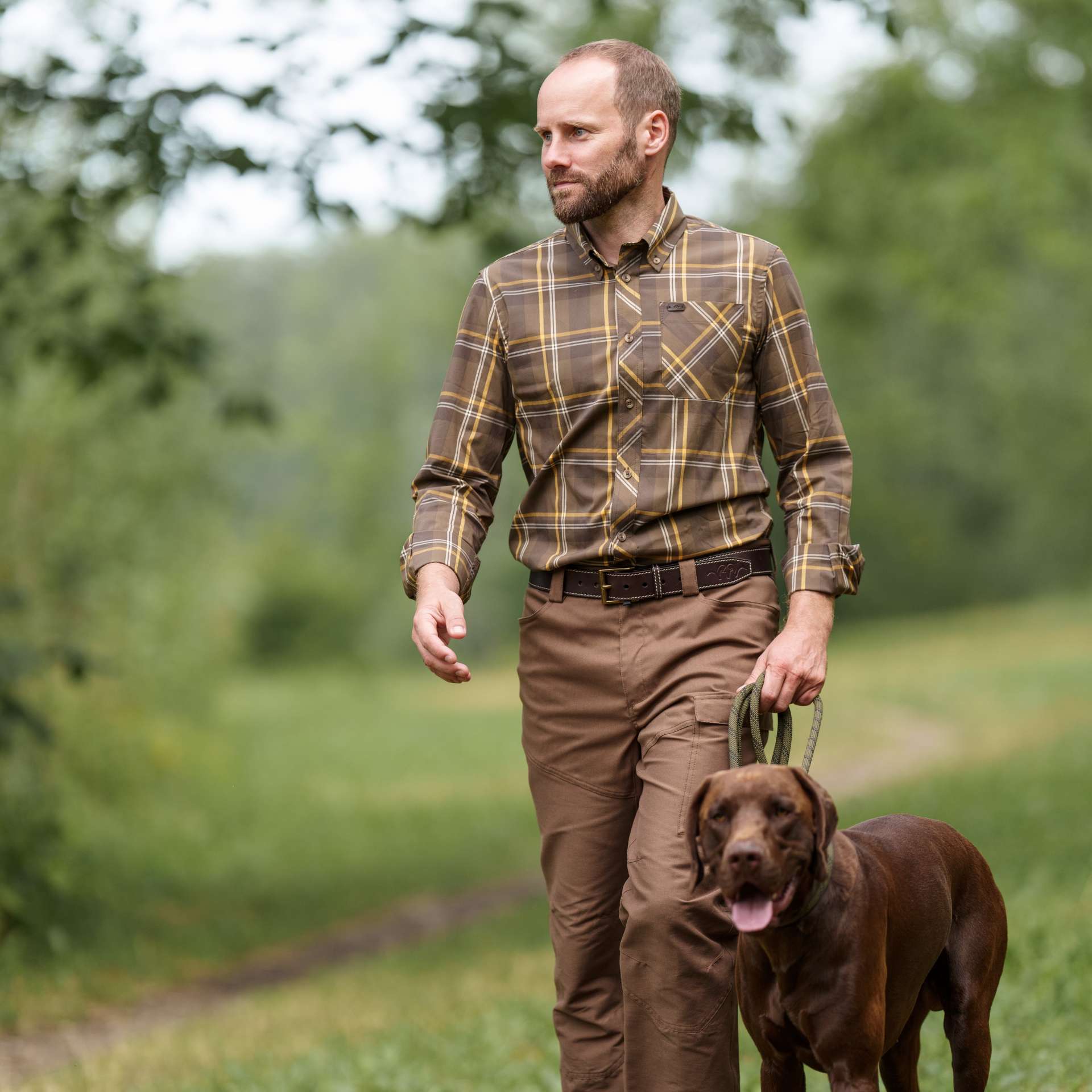 CAMASA BLASER STRECH HARALD BROWN - Articole de Vanatoare